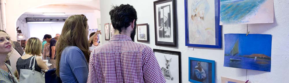 Banner mostra di fine anno Isabelle Art Studio Firenze