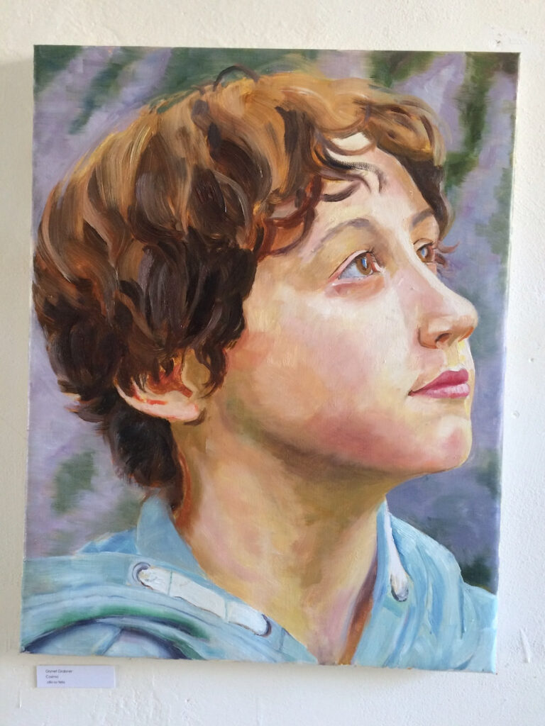 Ritratto di ragazzo, corso di pittura ad olio a Firenze